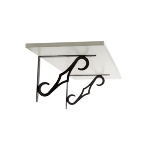 SHELF BRACKET 10" COLONIAL STYLE BLACK SHELF BRACKET 10" COLONIAL STYLE BLACK